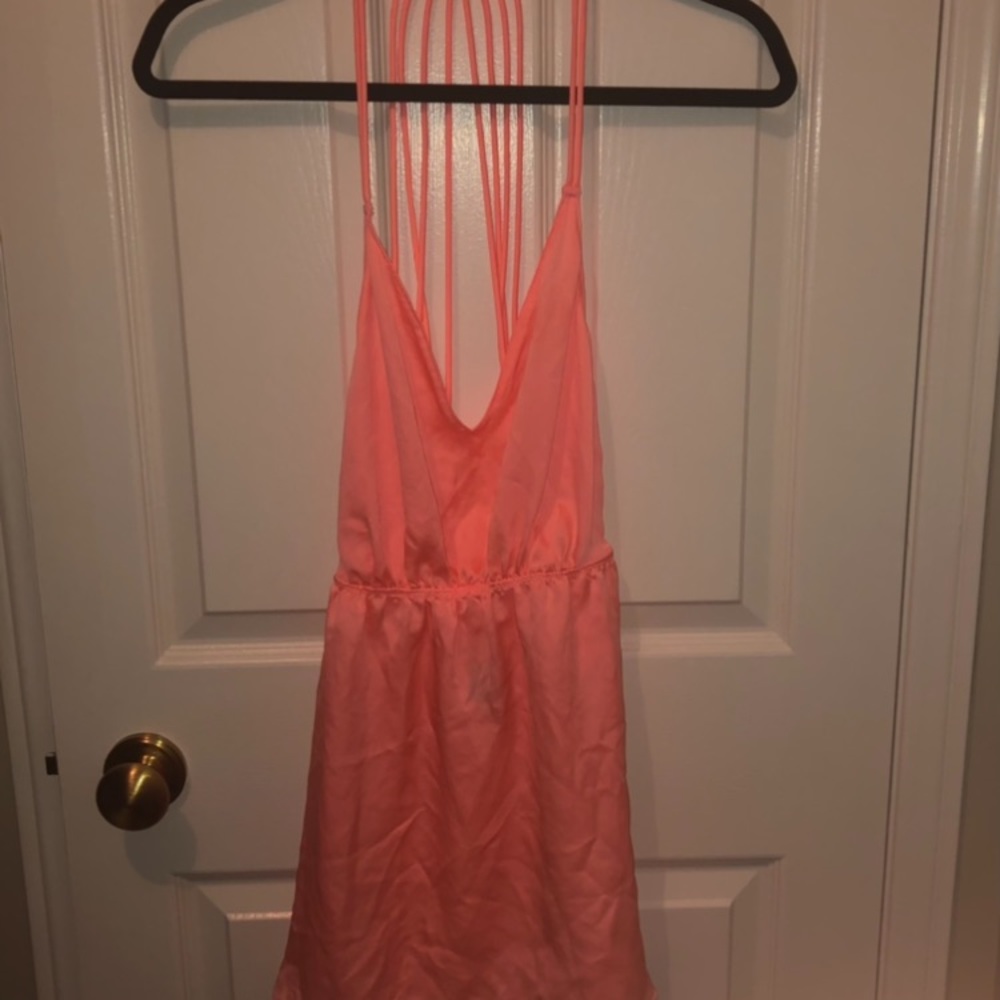 Brand new w/tags Victoria’s Secret nighty/lingerie coral pink size small - Picture 1 of 10